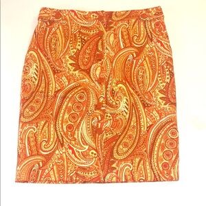 Talbots Paisley Print Skirt
